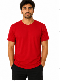 Camiseta unissex de malha manga curta